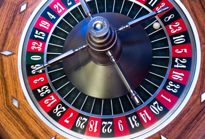 Roulette table at casino