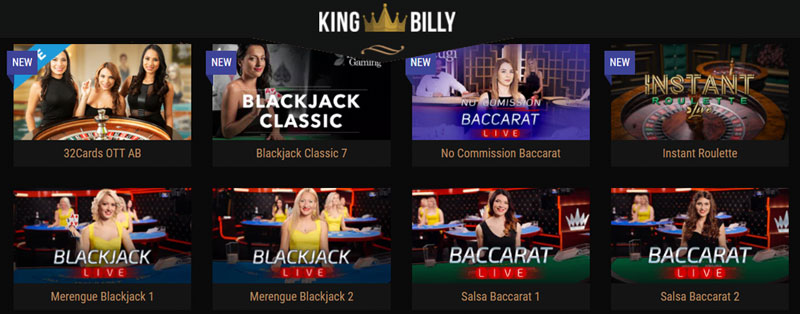 King Billy Live Casino