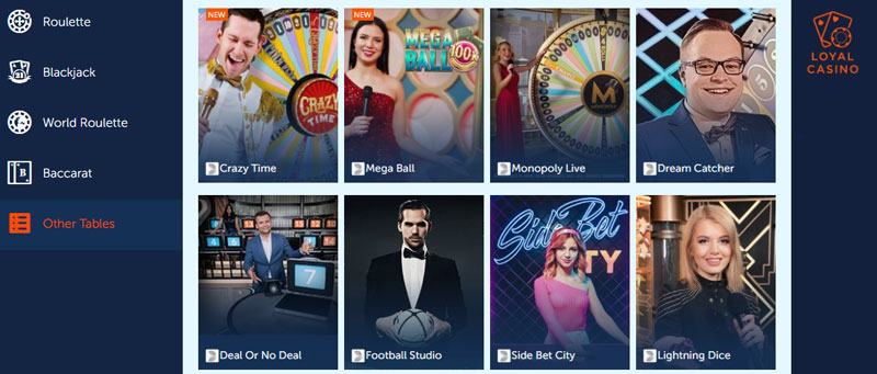 Loyal Casino spelaanbod