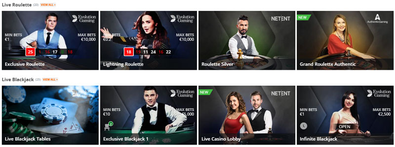 Betsson Live Casino
