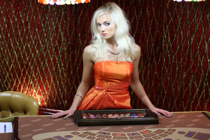 Live casino croupier