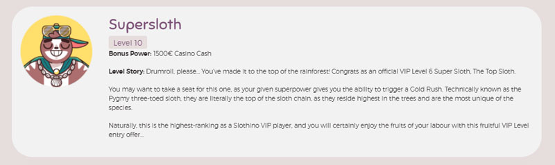 Slothino vip programma