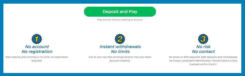 Pronto Casino Pay n Play
