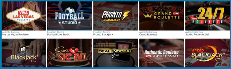 Pronto Casino Live Casino