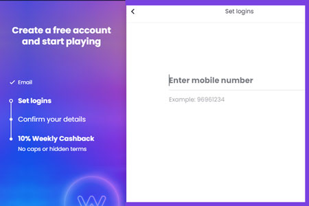 Winny Casino registeren