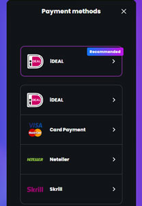 Winny Casino storten met ideal