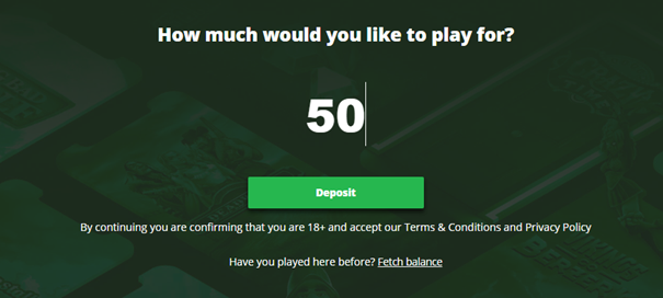 How much would you like to play for?