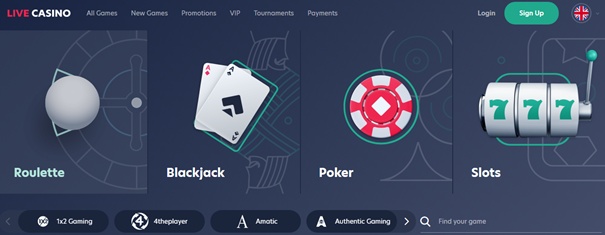 Live.casino spellen
