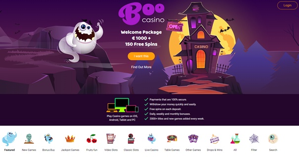 Boo Casino screenshot