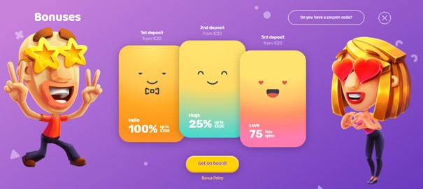 Emojino Casino bonussen