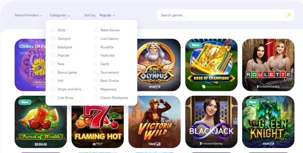 Spelaanbod van Emojino Casino