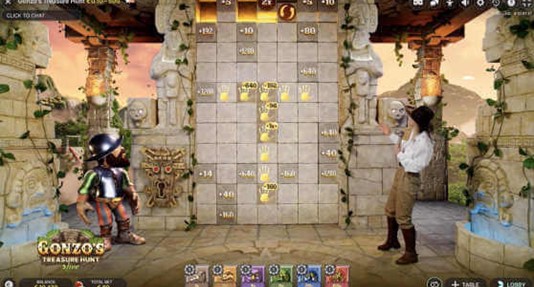 A screenshot of Gonzo's treasure hunt