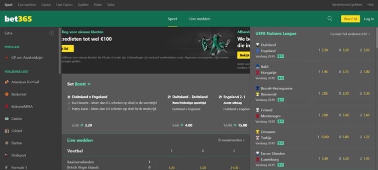 bet365 Sportweddenschappen
