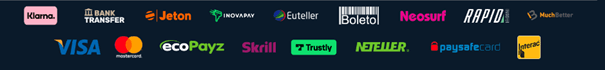 Screenshot of payment options