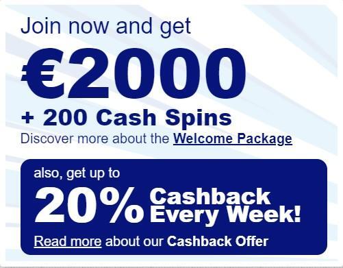 bluvegas welcome offer screenshot