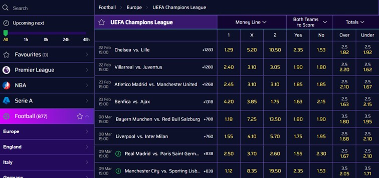 Justbit.io sportsbook en live wedden