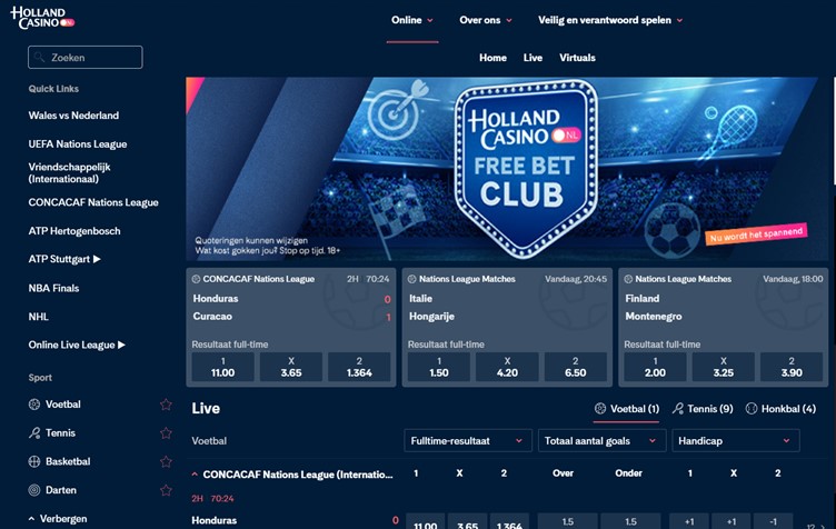 Holland Casino Sportweddenschappen