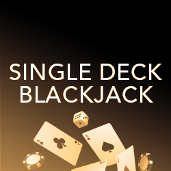 single deck blackjack